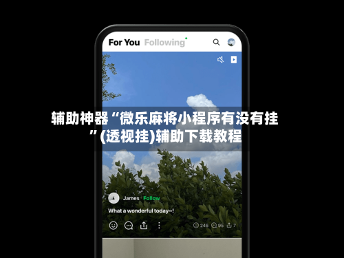 辅助神器“微乐麻将小程序有没有挂”(透视挂)辅助下载教程-第1张图片
