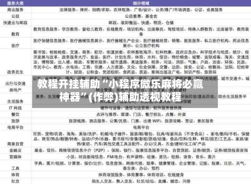 教程开挂辅助“小程序微乐麻将必赢神器	”(作弊)辅助透视教程-第3张图片
