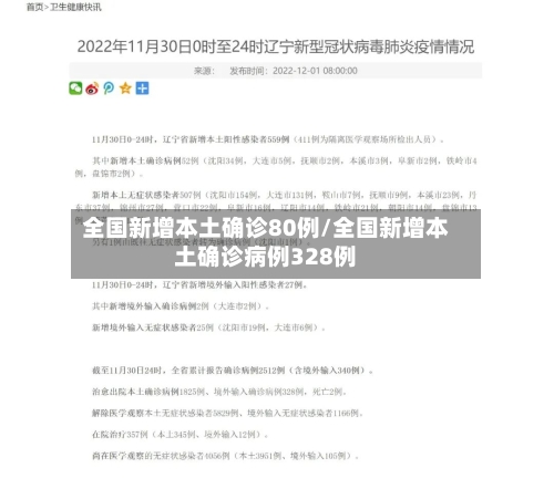 全国新增本土确诊80例/全国新增本土确诊病例328例-第1张图片