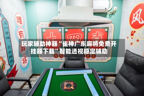 玩家辅助神器“雀神广东麻将免费开挂器下载	”智能透视稳定辅助-第2张图片