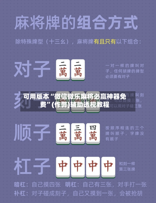 可用版本“微信微乐麻将必赢神器免费”(作弊)辅助透视教程-第3张图片