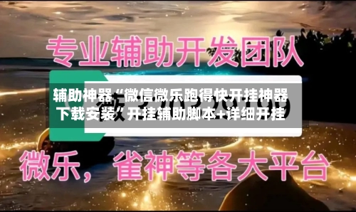 辅助神器“微信微乐跑得快开挂神器下载安装”开挂辅助脚本+详细开挂-第3张图片