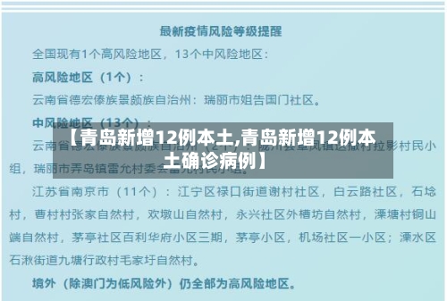 【青岛新增12例本土,青岛新增12例本土确诊病例】-第1张图片