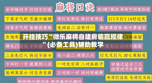 开挂技巧“微乐麻将自建房输赢规律”(必备工具)辅助教学-第2张图片