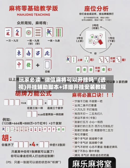 玩家必读“微信麻将可以开挂吗”(透视)开挂辅助脚本+详细开挂安装教程-第1张图片
