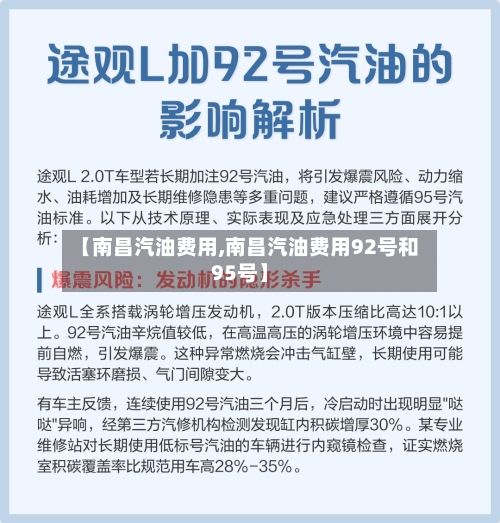 【南昌汽油费用,南昌汽油费用92号和95号】-第1张图片