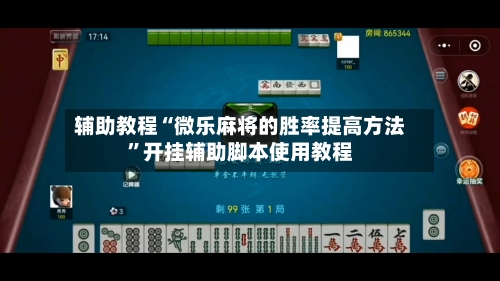 辅助教程“微乐麻将的胜率提高方法	”开挂辅助脚本使用教程-第2张图片