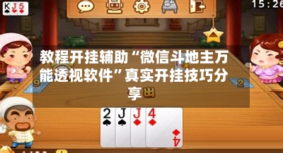教程开挂辅助“微信斗地主万能透视软件”真实开挂技巧分享-第2张图片
