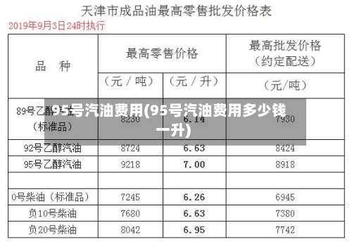 95号汽油费用(95号汽油费用多少钱一升)-第2张图片