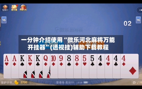 一分钟介绍使用“微乐河北麻将万能开挂器”(透视挂)辅助下载教程-第1张图片