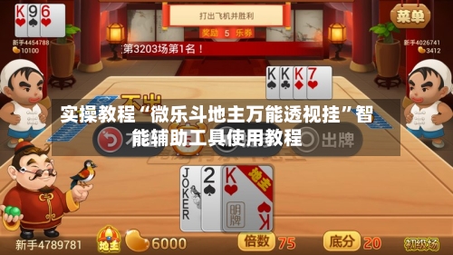 实操教程“微乐斗地主万能透视挂”智能辅助工具使用教程-第2张图片