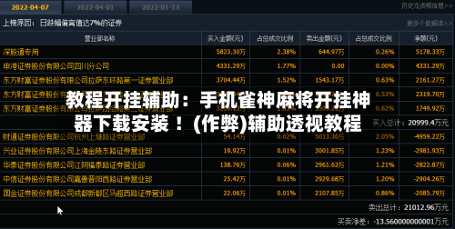 教程开挂辅助：手机雀神麻将开挂神器下载安装 ！(作弊)辅助透视教程-第1张图片