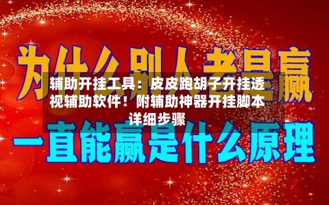 辅助开挂工具：皮皮跑胡子开挂透视辅助软件！附辅助神器开挂脚本详细步骤-第2张图片