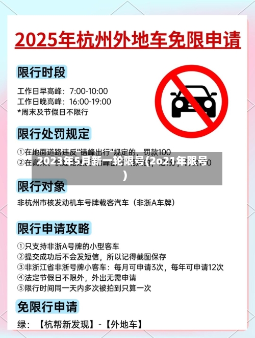 2023年5月新一轮限号(2o21年限号)-第1张图片