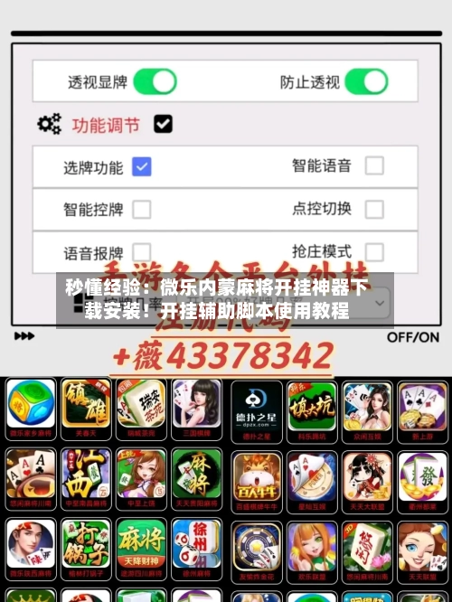秒懂经验：微乐内蒙麻将开挂神器下载安装！开挂辅助脚本使用教程-第3张图片