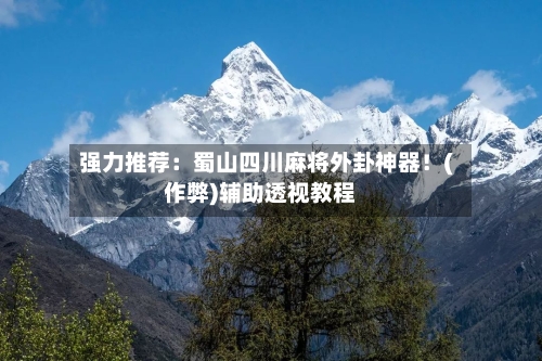 强力推荐：蜀山四川麻将外卦神器！(作弊)辅助透视教程-第1张图片