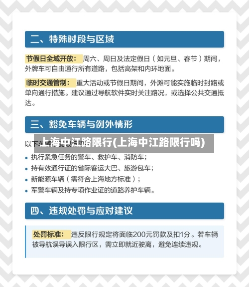上海中江路限行(上海中江路限行吗)-第3张图片