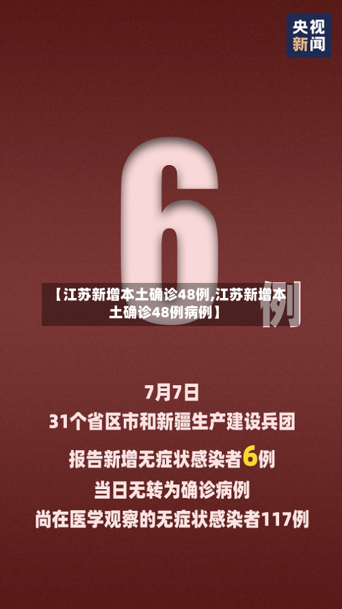 【江苏新增本土确诊48例,江苏新增本土确诊48例病例】-第1张图片