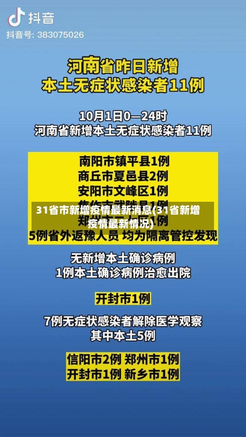 31省市新增疫情最新消息(31省新增疫情最新情况)-第2张图片